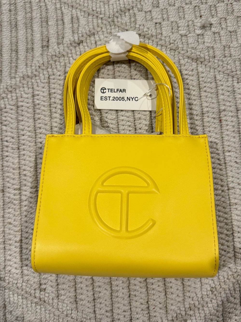 Telfar Small Yellow Shopping Bag